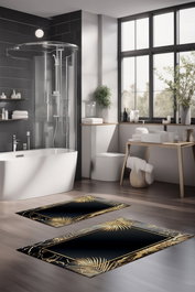 Mijölnir Juego de alfombrillas de baño CT-5062 de 2 piezas, Multicolor